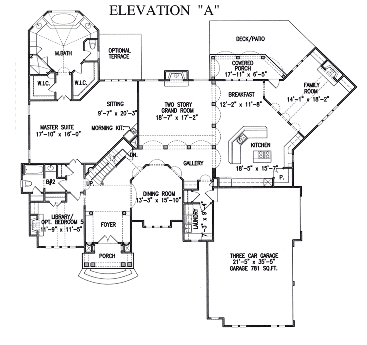 House Plan 81628 Level One