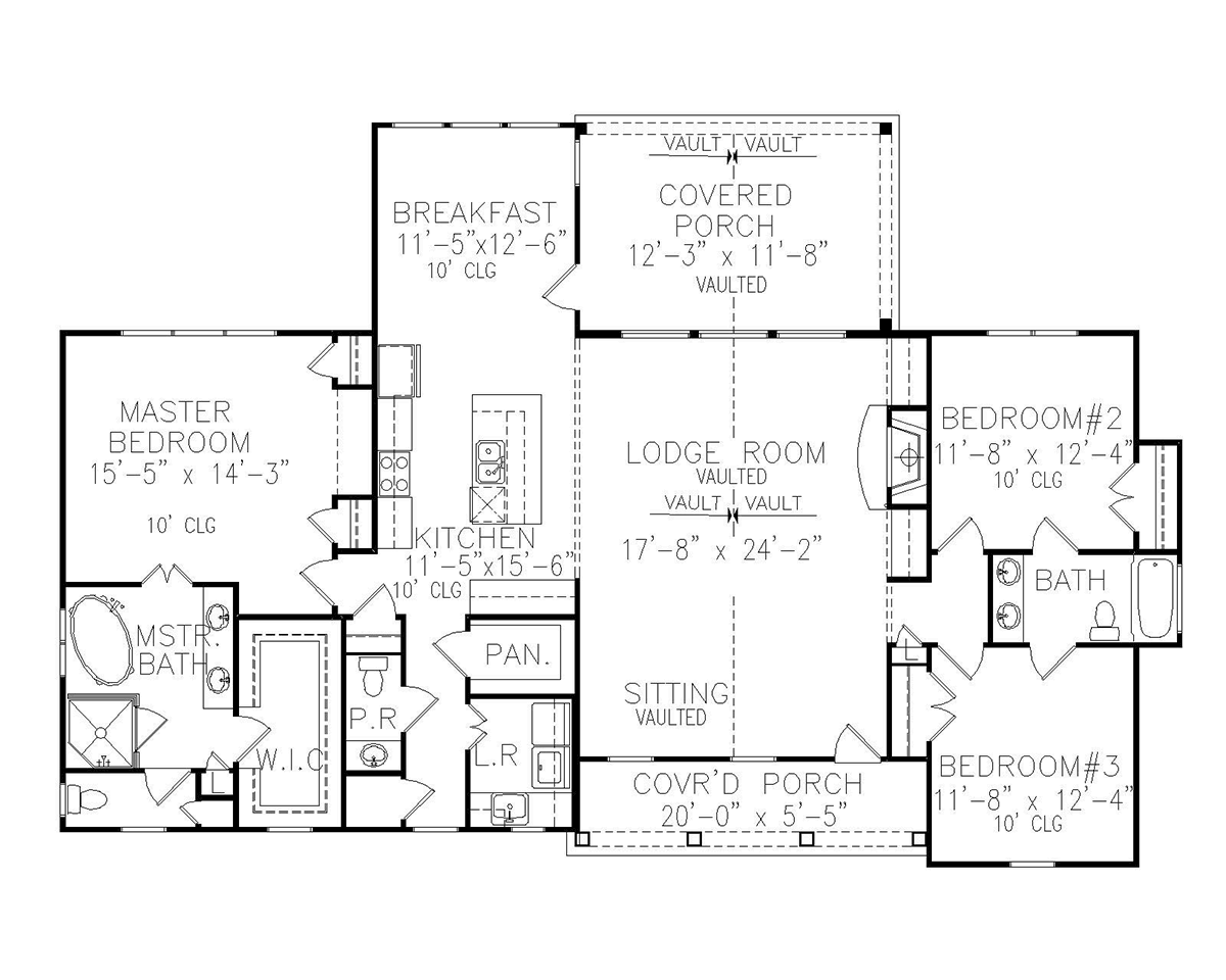 House Plan 81631 Level One
