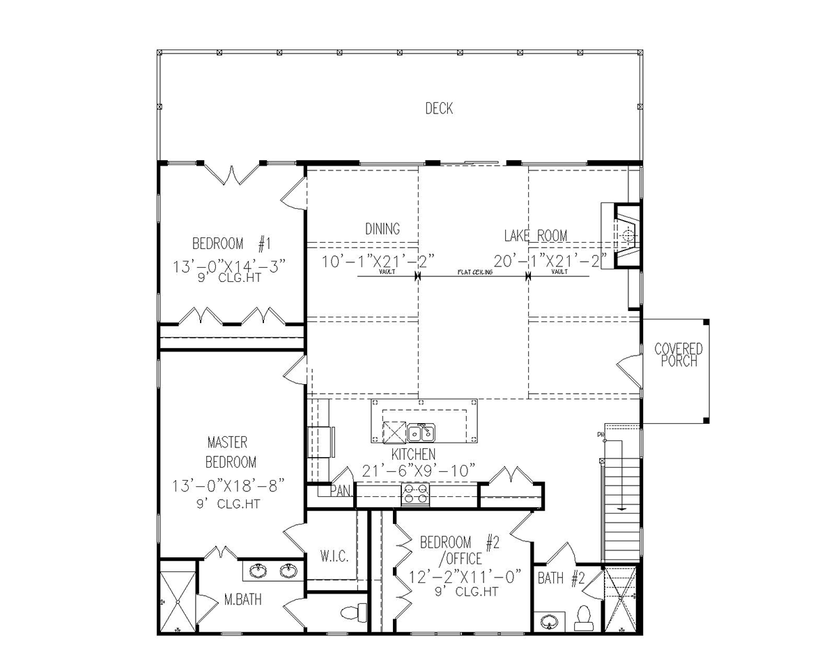House Plan 81642 Level One