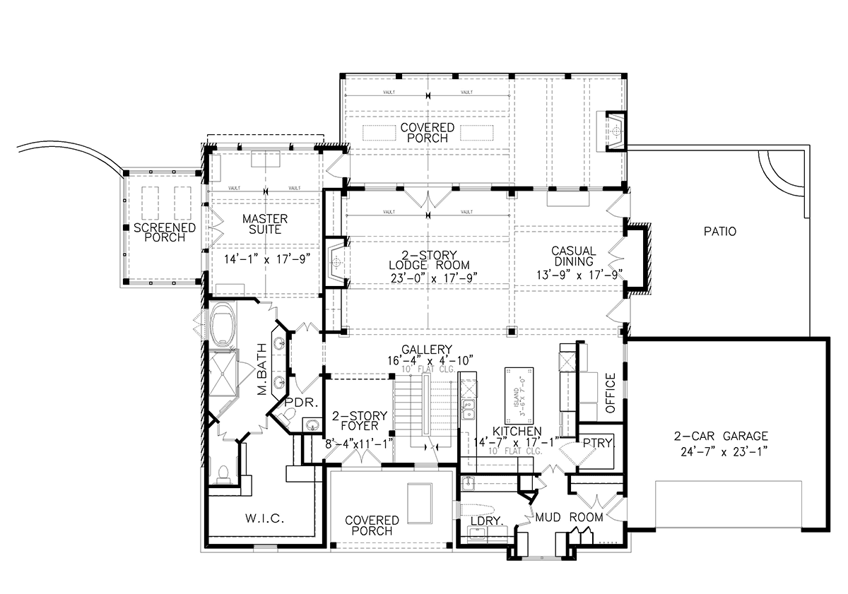 House Plan 81645 Level One
