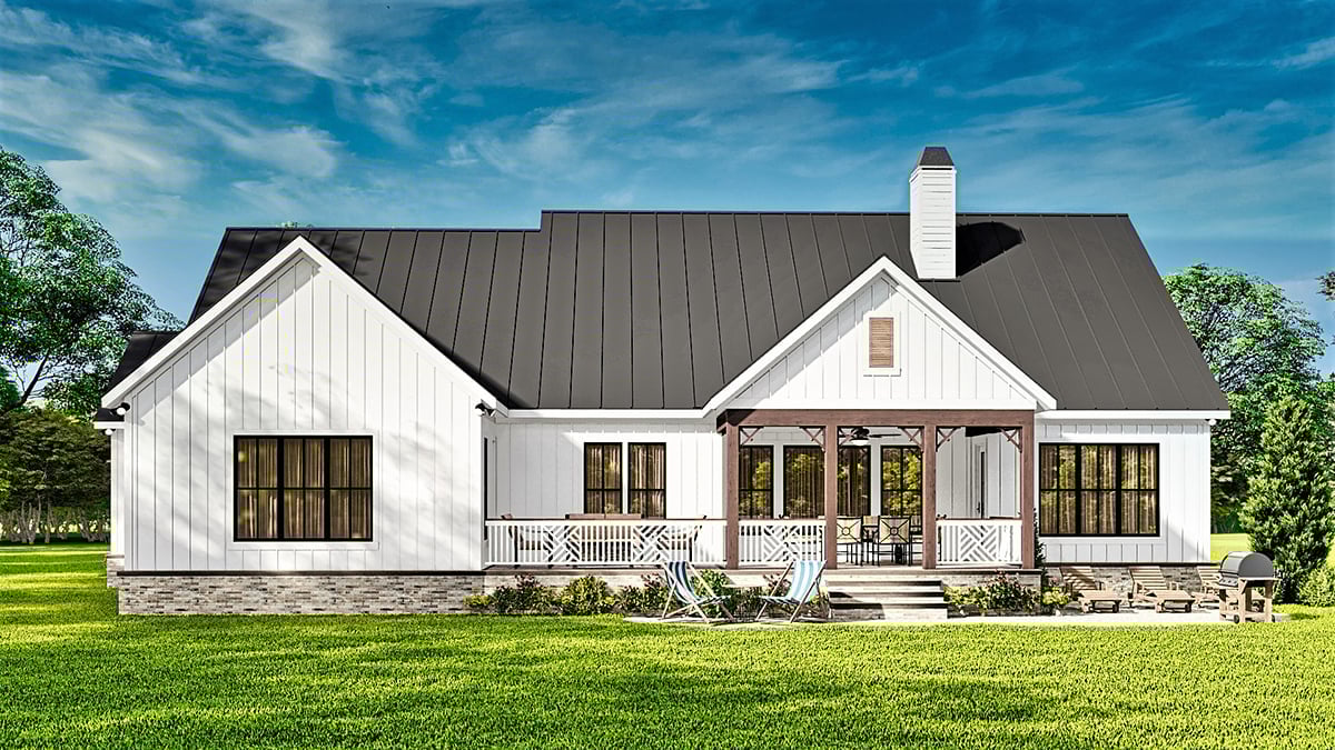 House Plan 81650 Rear Elevation