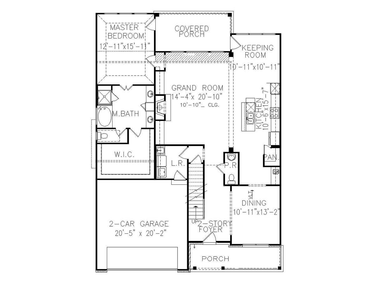 House Plan 81655 Level One
