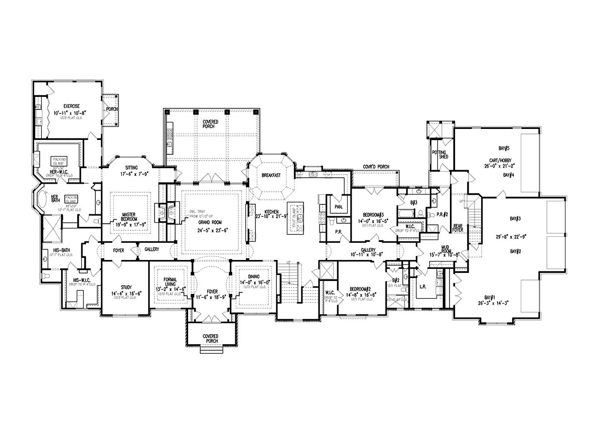 House Plan 81662 Level One