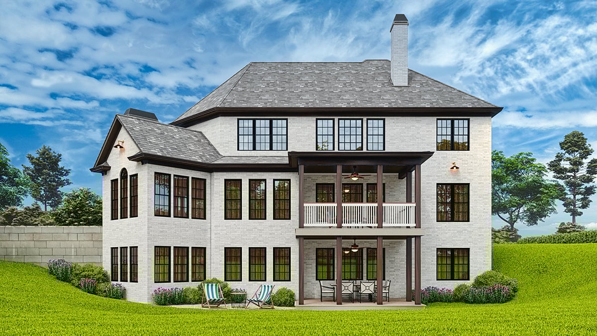 House Plan 81674 Rear Elevation