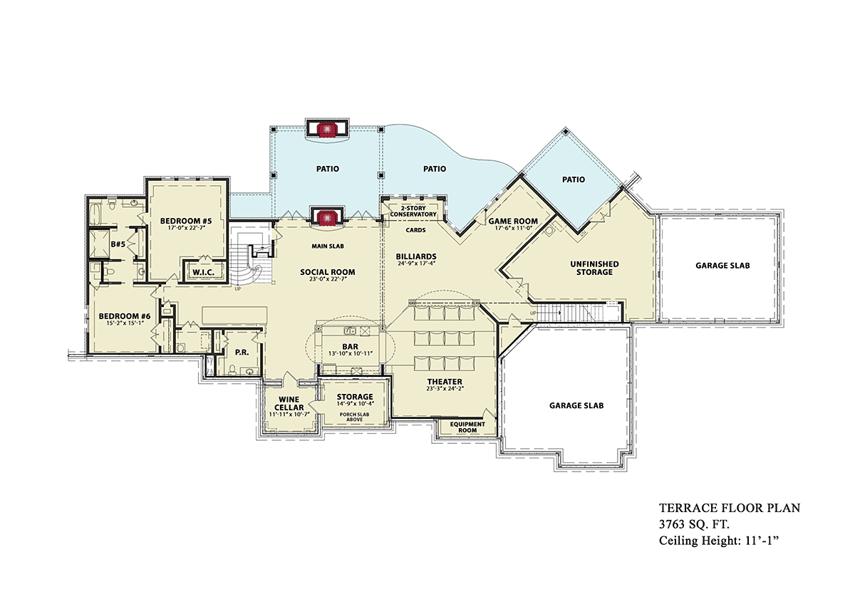 House Plan 81675 Lower Level