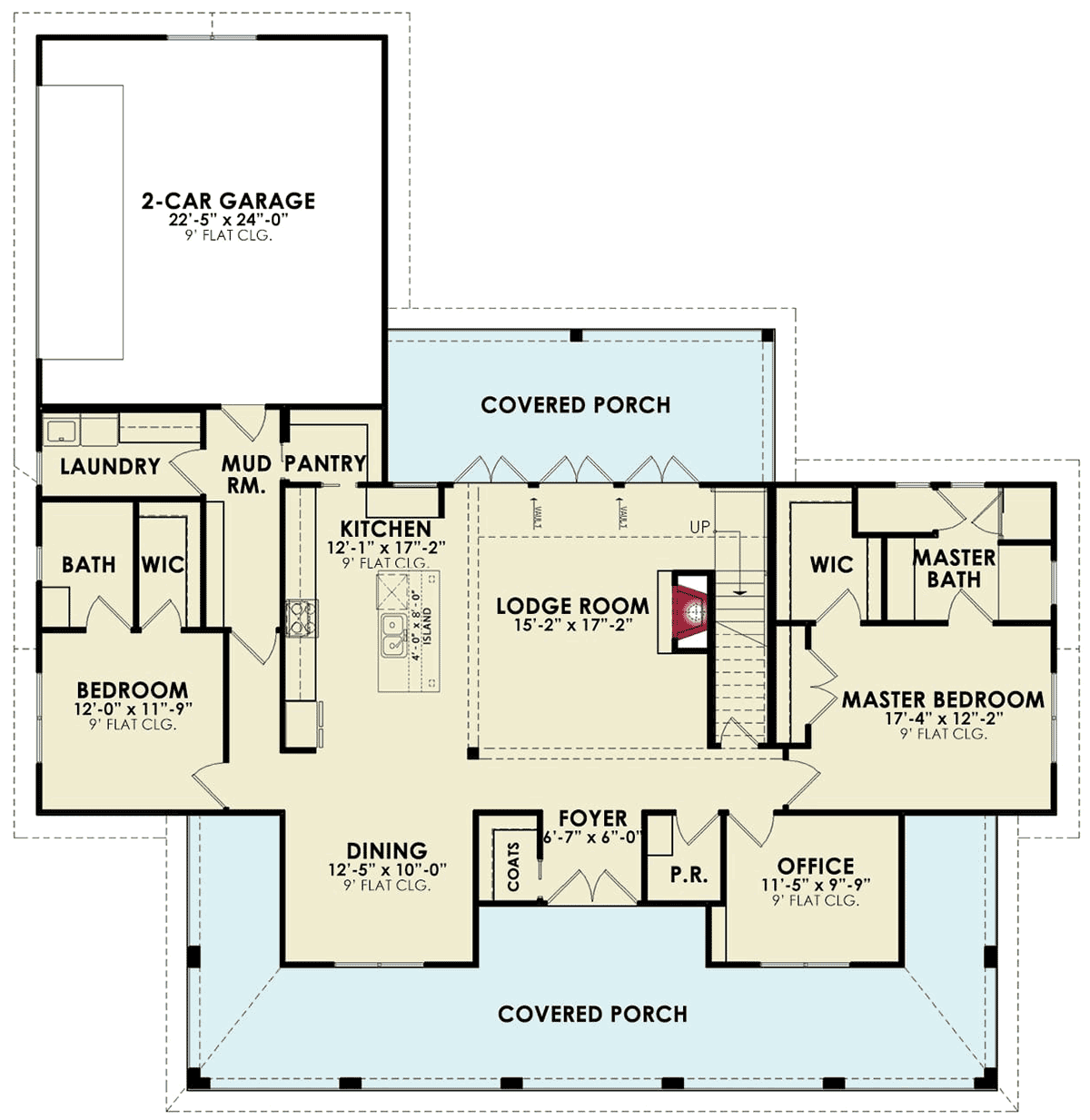 House Plan 81677 Level One