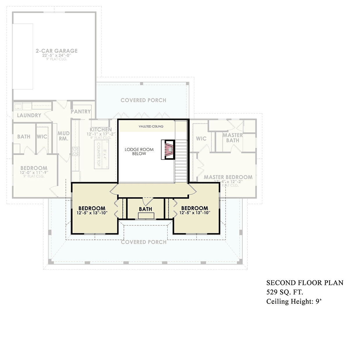 House Plan 81677 Level Two
