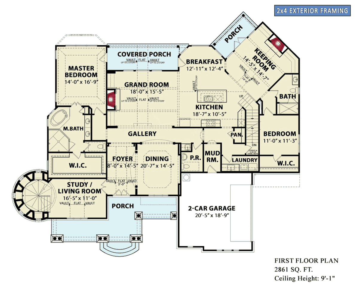 House Plan 81678 Level One
