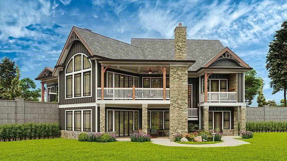 Country, Craftsman Plan with 2525 Sq. Ft., 3 Bedrooms, 2 Bathrooms, 2 Car Garage Picture 11