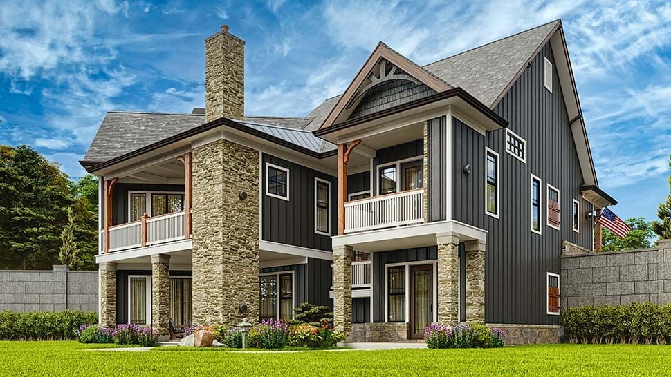 Country, Craftsman Plan with 2525 Sq. Ft., 3 Bedrooms, 2 Bathrooms, 2 Car Garage Picture 10