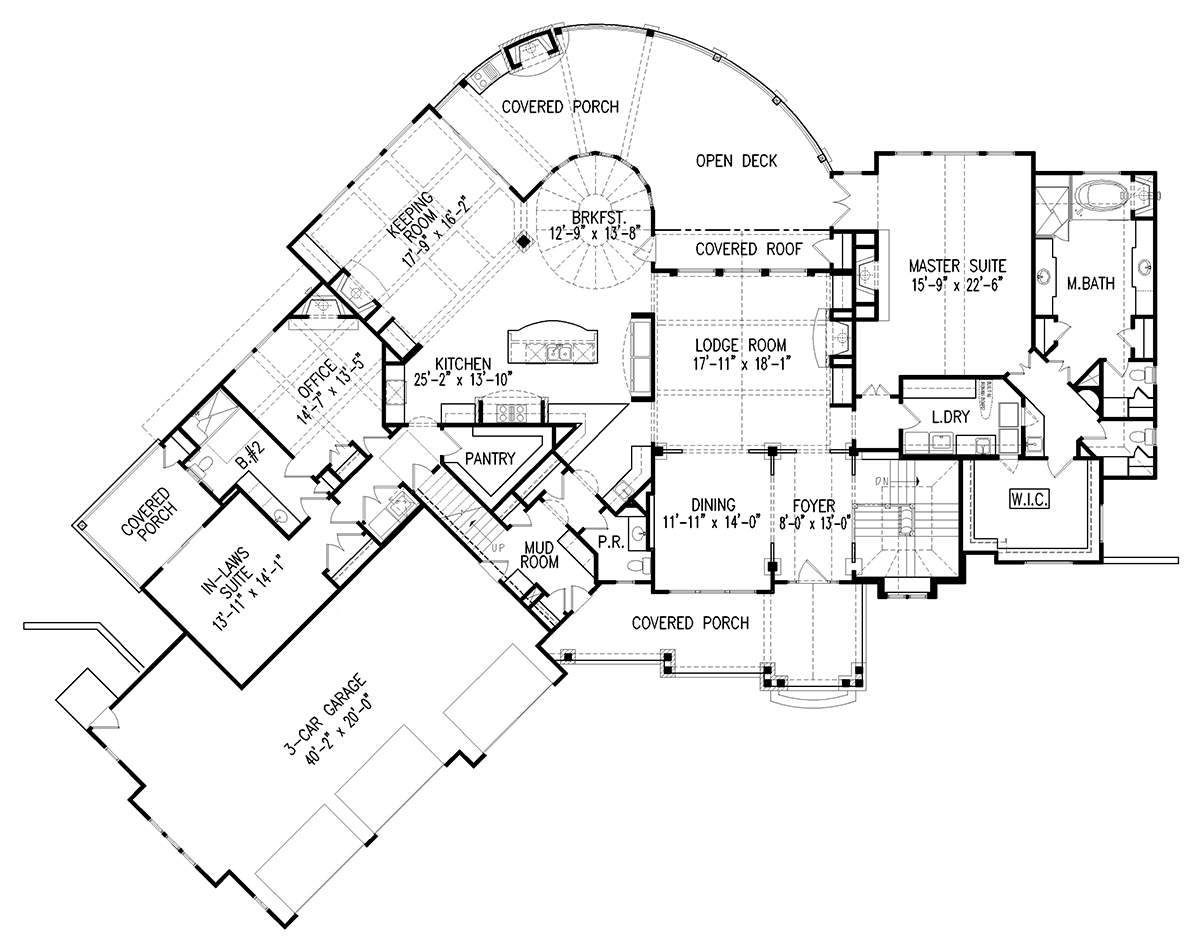House Plan 81680 Level One