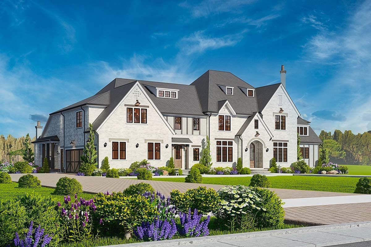 Contemporary, Traditional Plan with 5985 Sq. Ft., 5 Bedrooms, 7 Bathrooms, 3 Car Garage Picture 3