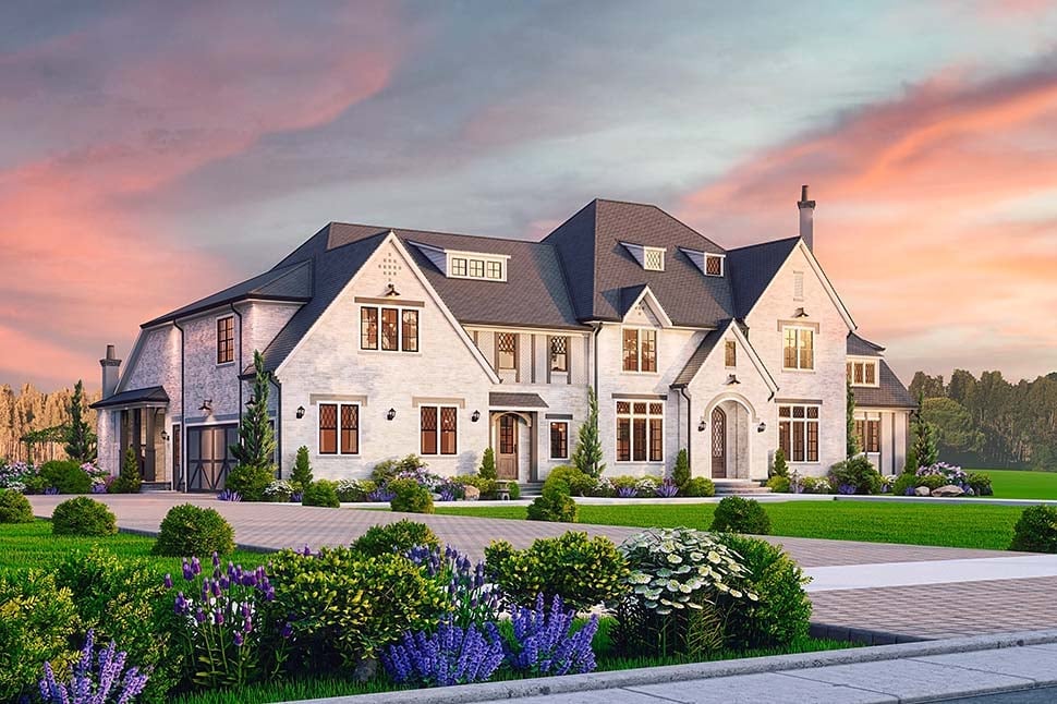 Contemporary, Traditional Plan with 5985 Sq. Ft., 5 Bedrooms, 7 Bathrooms, 3 Car Garage Picture 9
