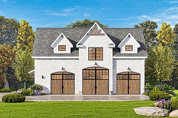 Garage-Living Plan 81683