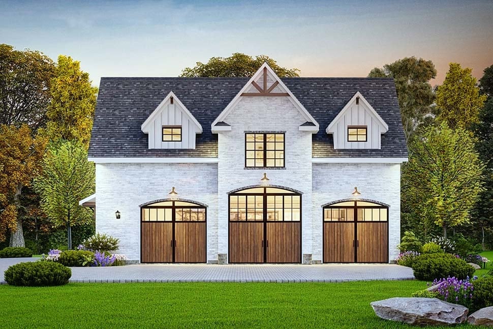 Contemporary, Country, Craftsman, Traditional Plan with 930 Sq. Ft., 1 Bedrooms, 1 Bathrooms, 3 Car Garage Picture 8