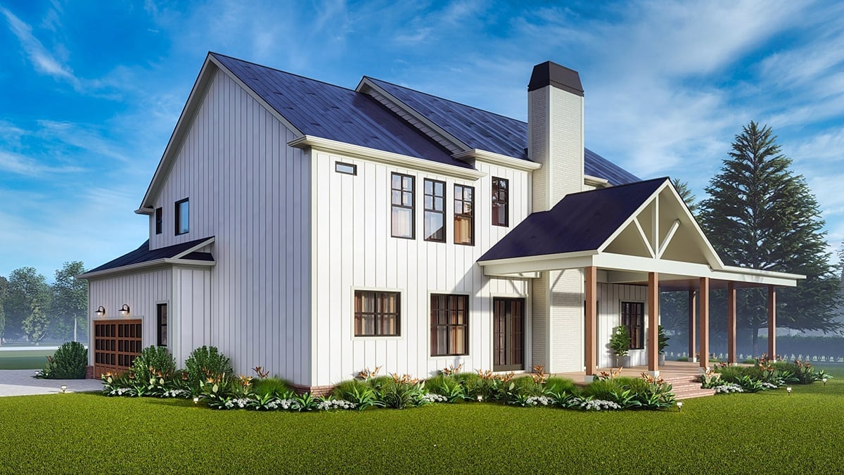 House Plan 81695 Rear Elevation