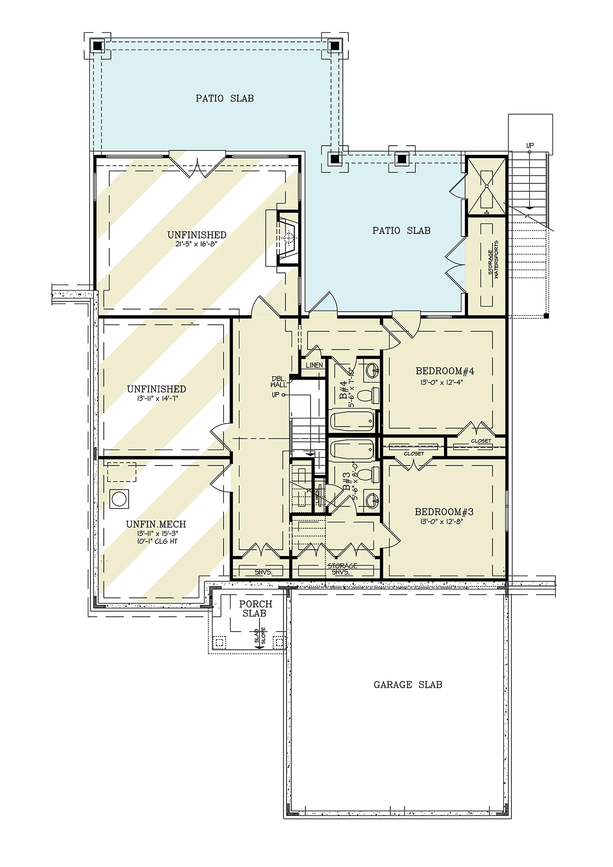 House Plan 81697 Lower Level