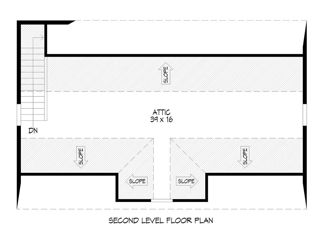 Garage Plan 81700 - 3 Car Garage Level Two