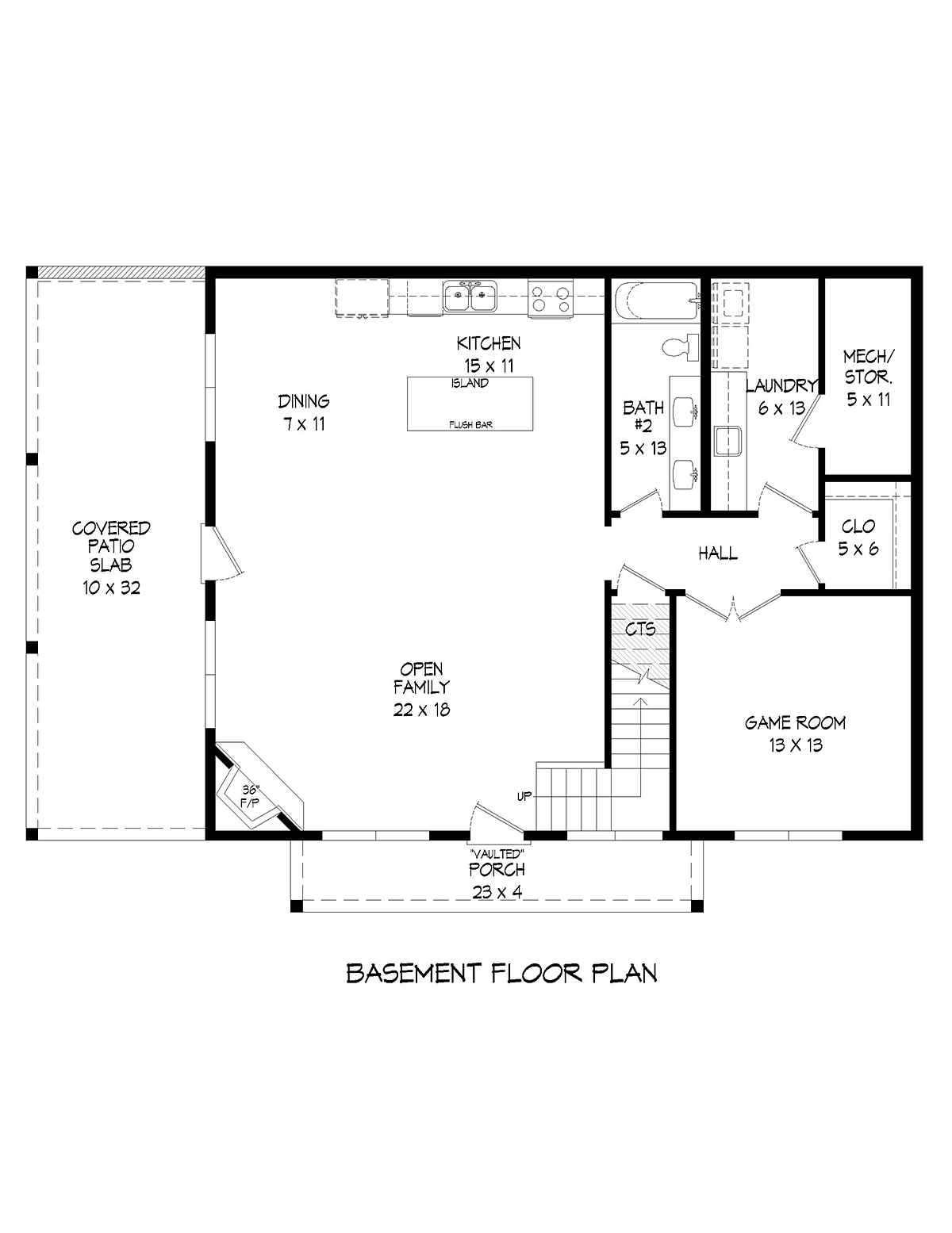 House Plan 81717 Lower Level