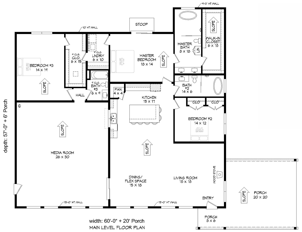 House Plan 81720 Level One