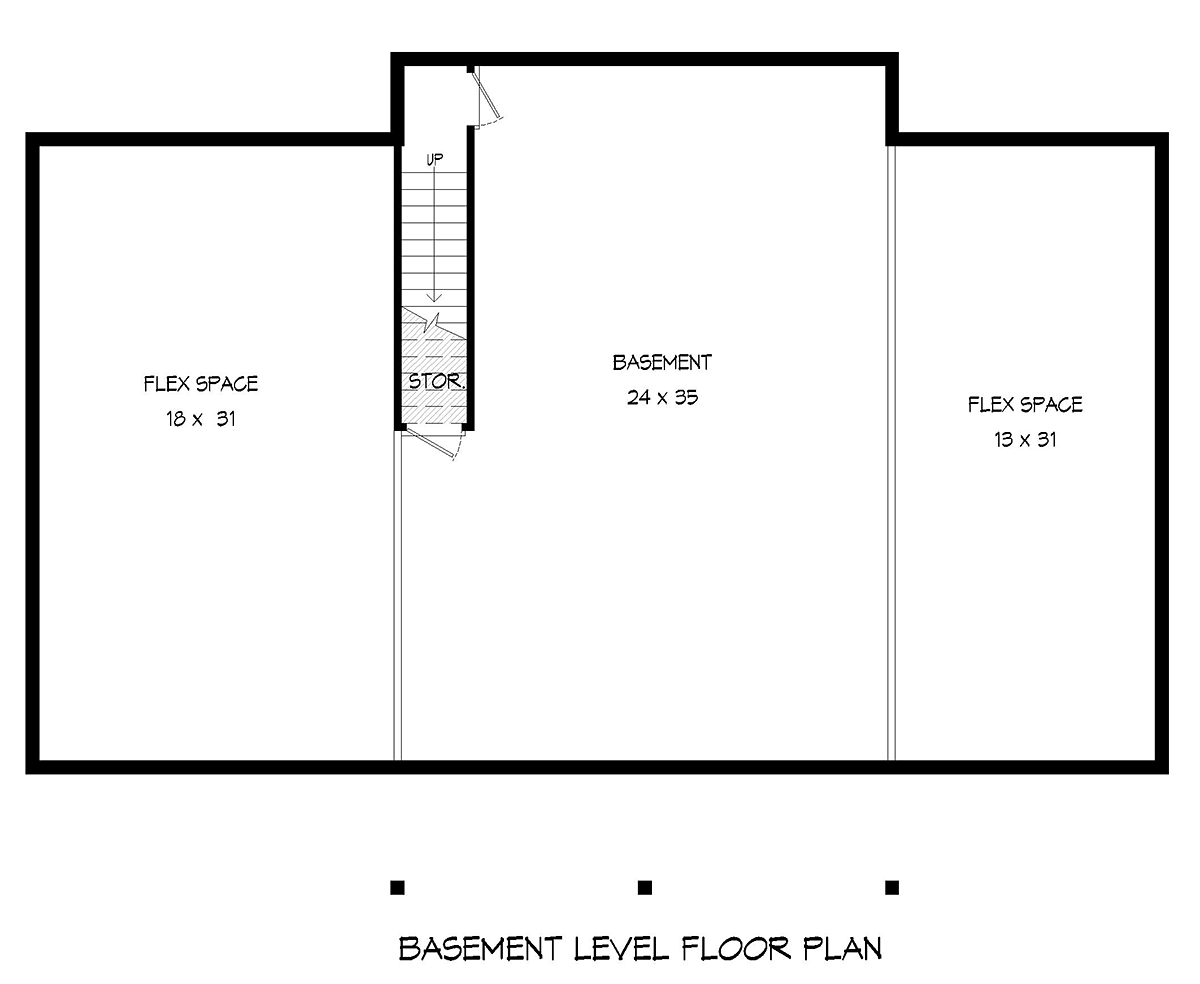 House Plan 81738 Lower Level