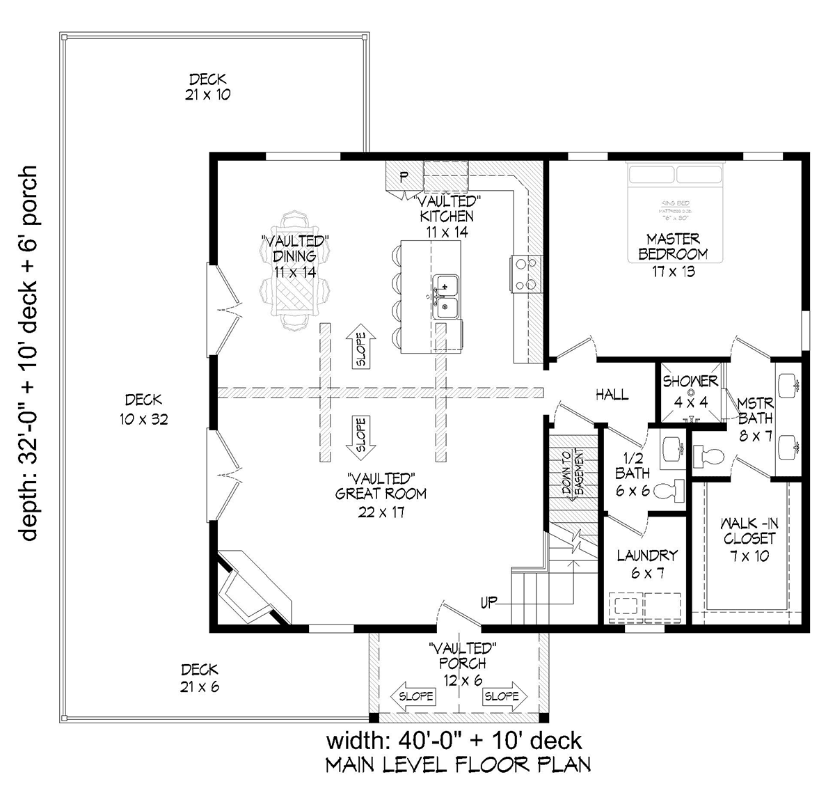 House Plan 81743 Level One