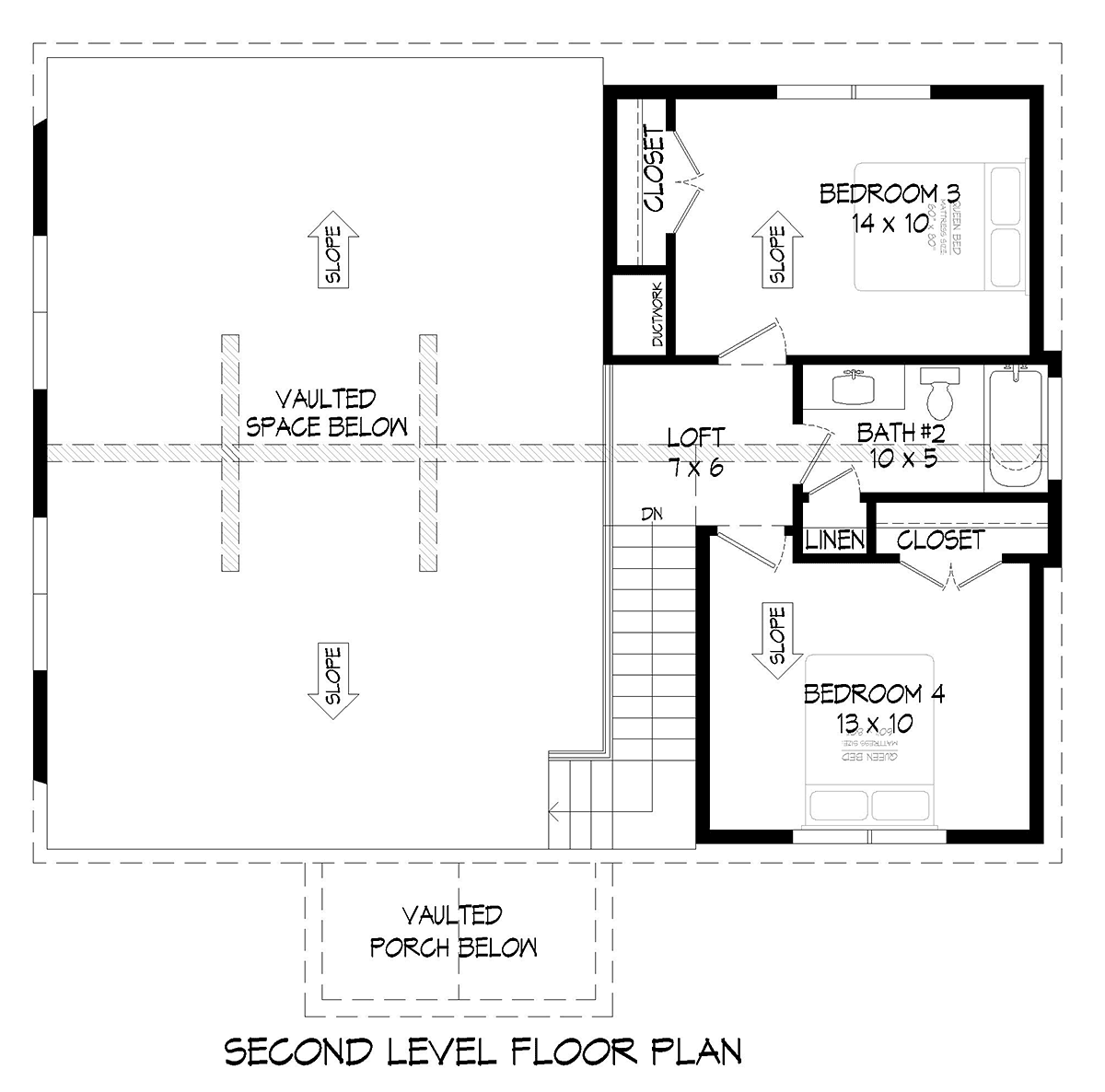 House Plan 81743 Level Two