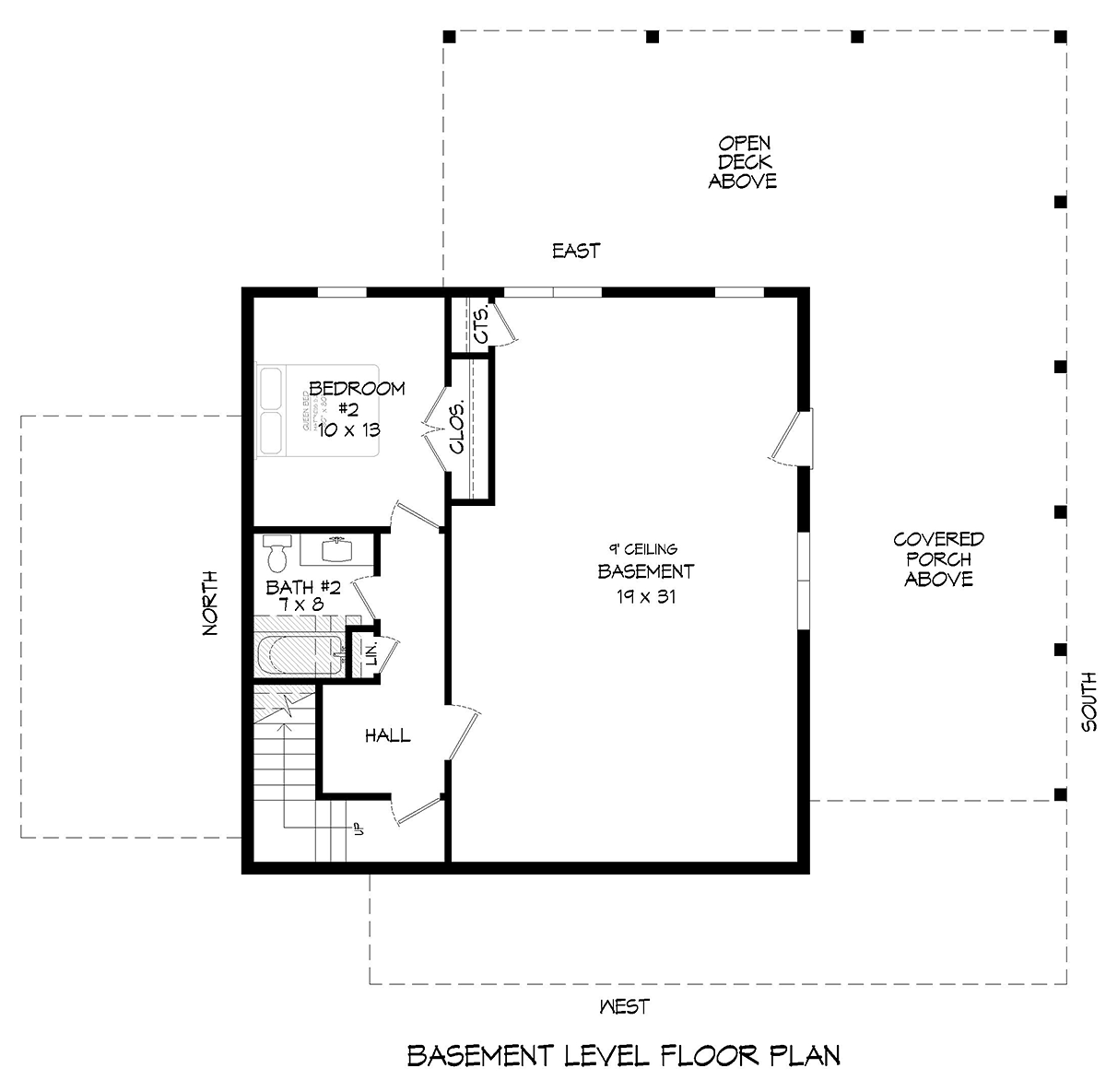 House Plan 81745 Lower Level