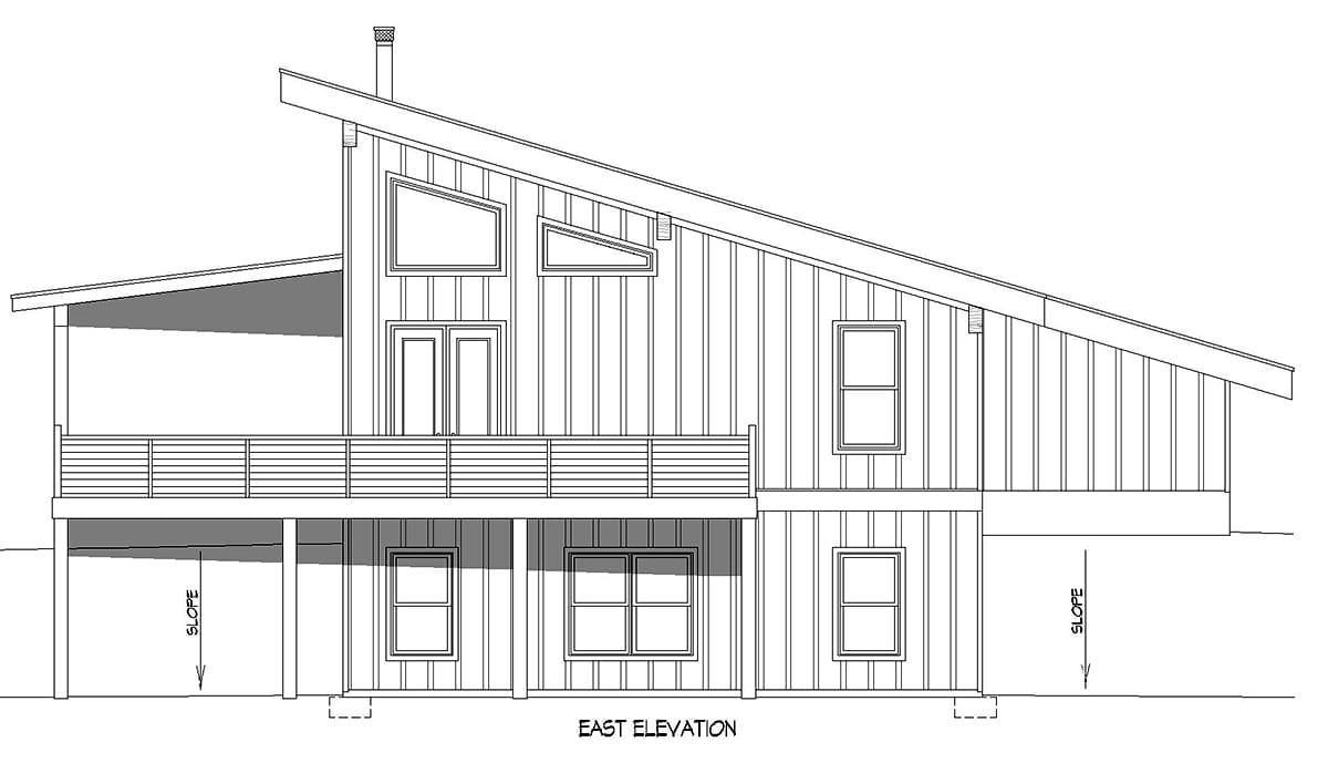 House Plan 81745 Rear Elevation