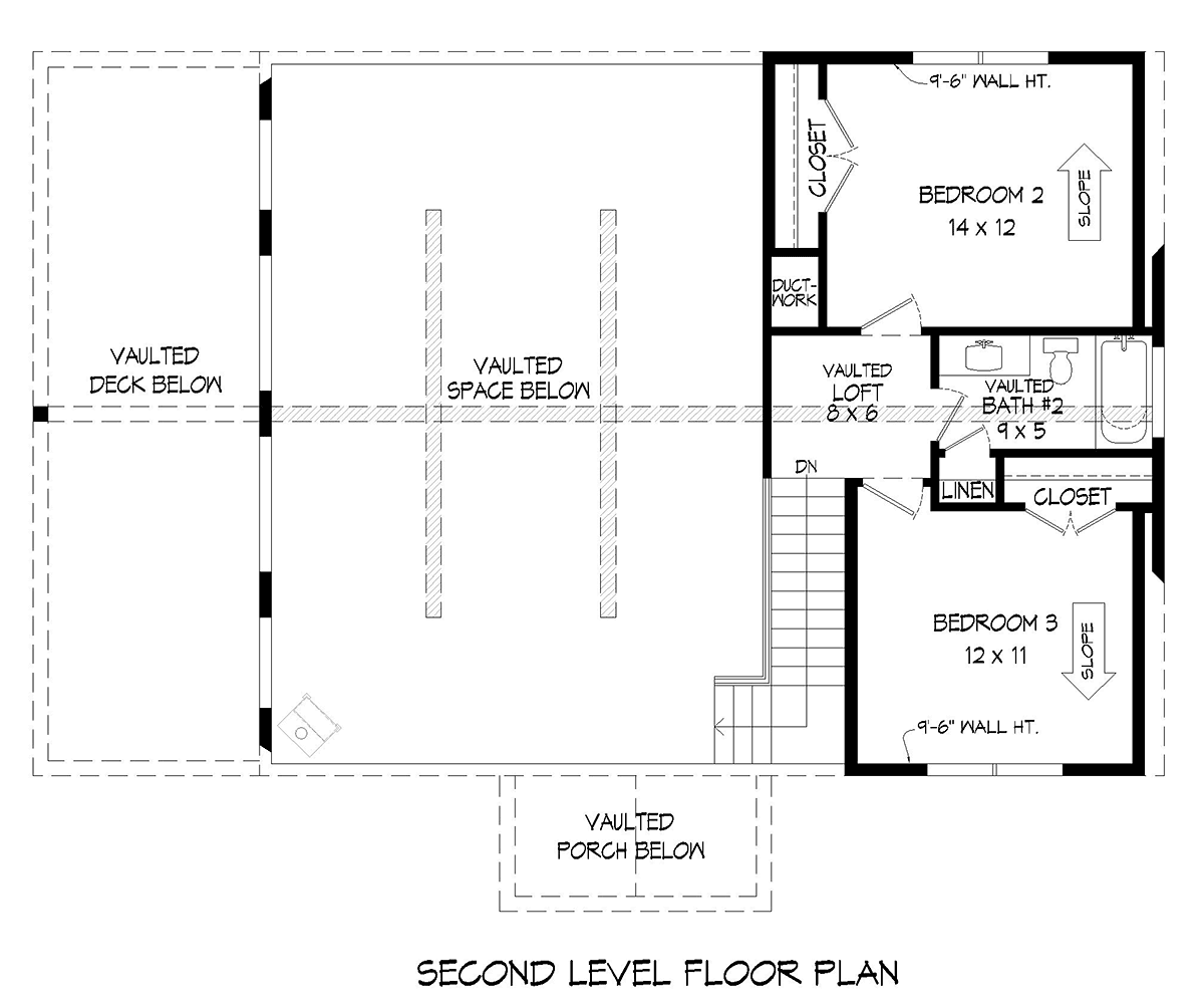 House Plan 81749 Level Two