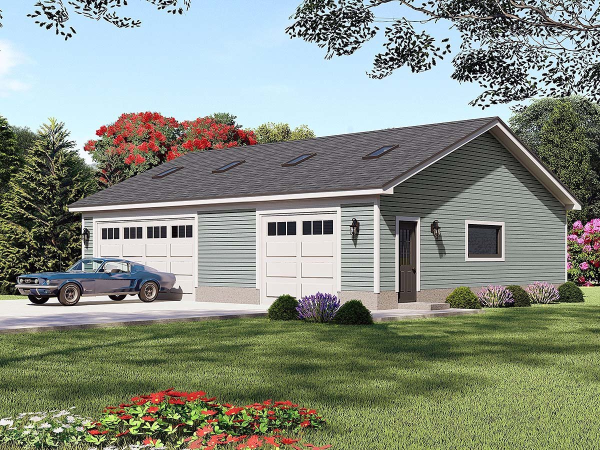 Country Plan, 1 Bathrooms, 2 Car Garage Elevation