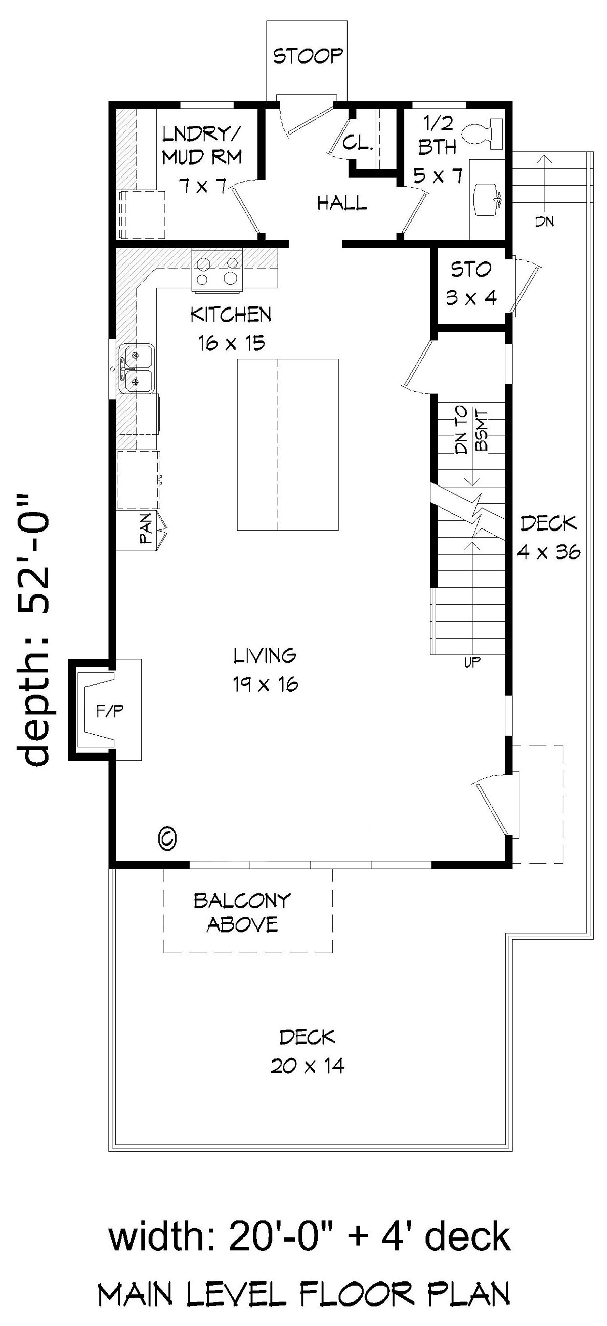 House Plan 81759 Level One