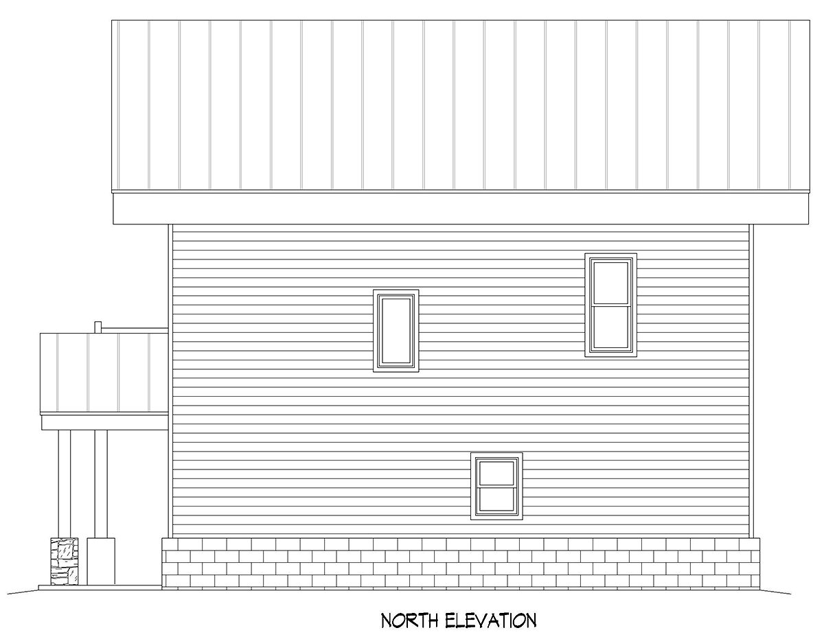 House Plan 81760 Rear Elevation