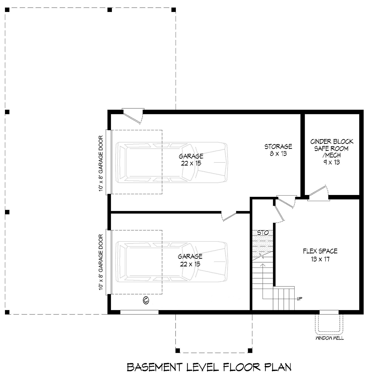 House Plan 81764 Lower Level