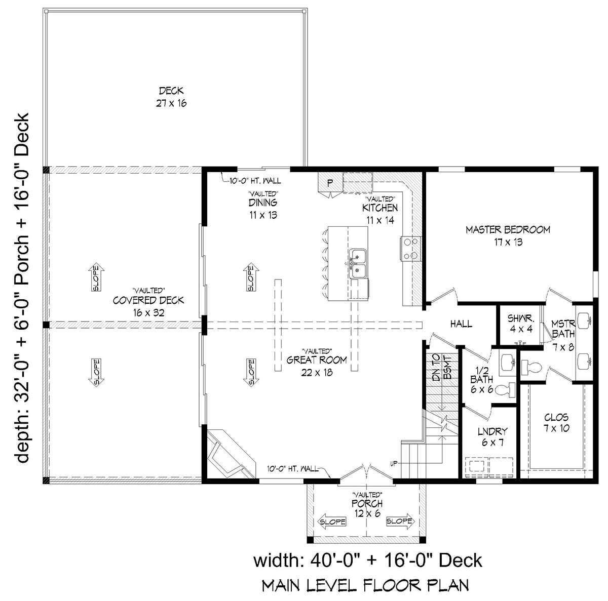 House Plan 81764 Level One
