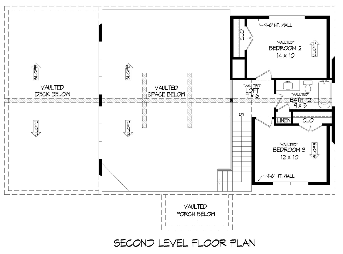 House Plan 81764 Level Two