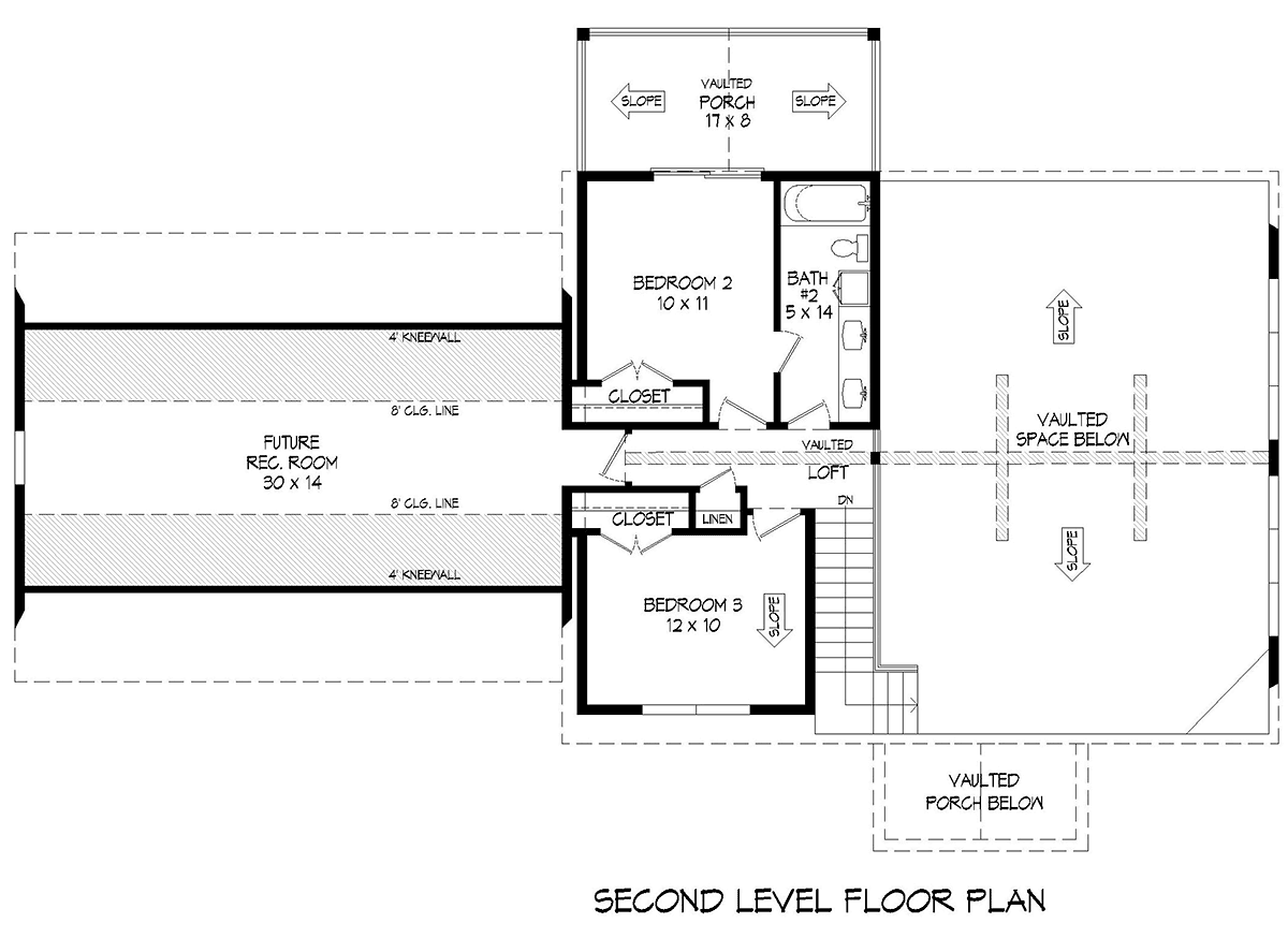 House Plan 81771 Level Two