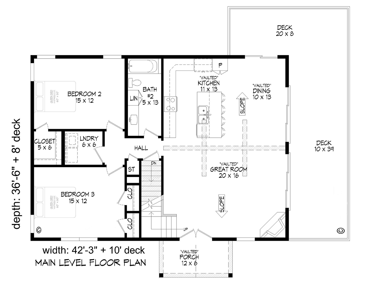 House Plan 81773 Level One