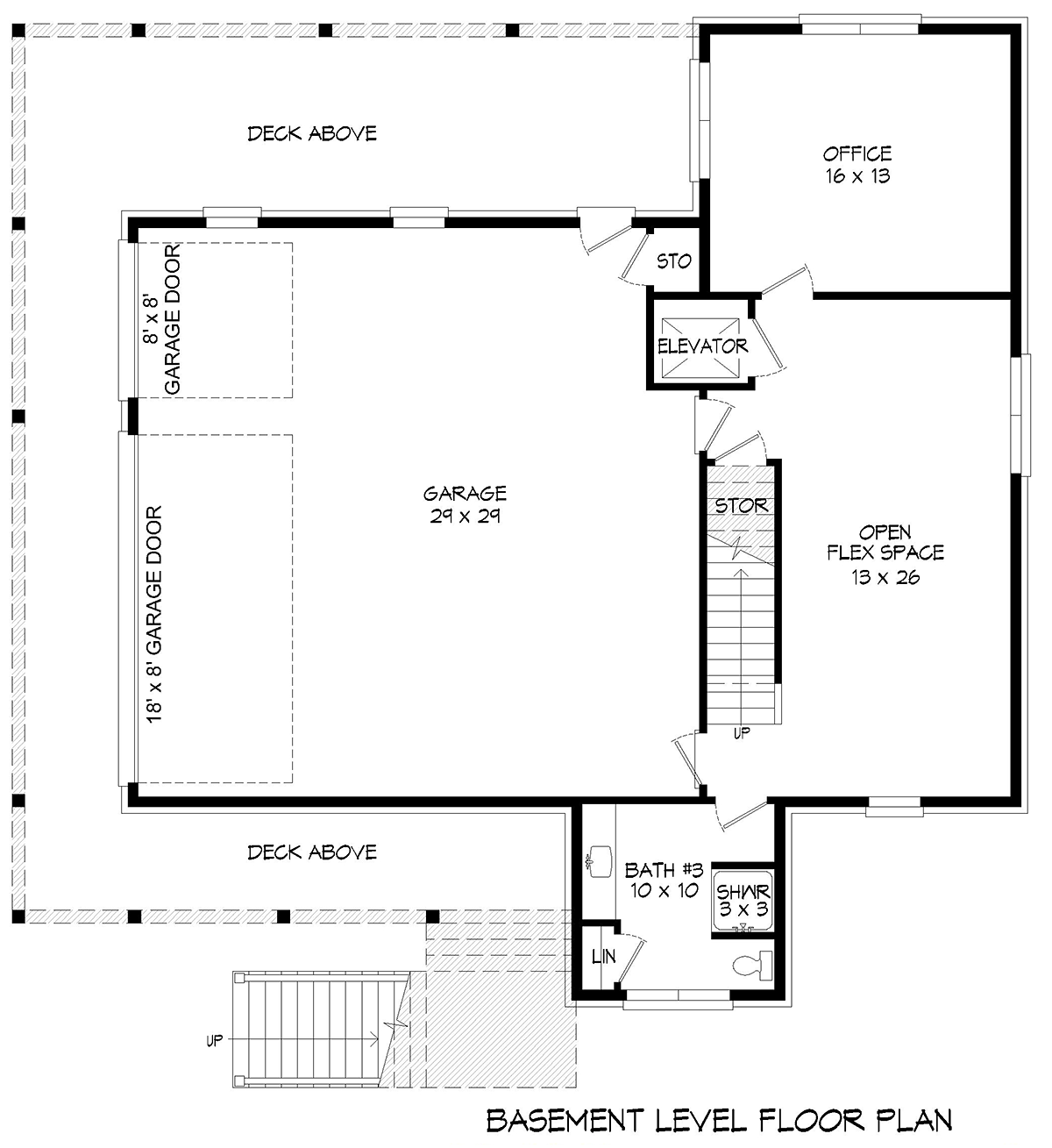 House Plan 81775 Lower Level