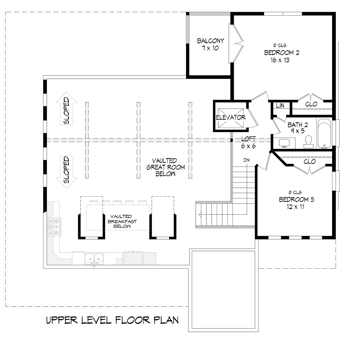 House Plan 81775 Level Two