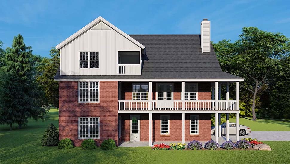 Country, Farmhouse, Traditional Plan with 3101 Sq. Ft., 3 Bedrooms, 2 Bathrooms, 3 Car Garage Picture 8