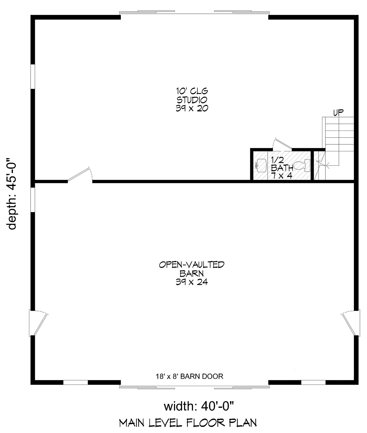 Garage Plan 81788 - 4 Car Garage Level One