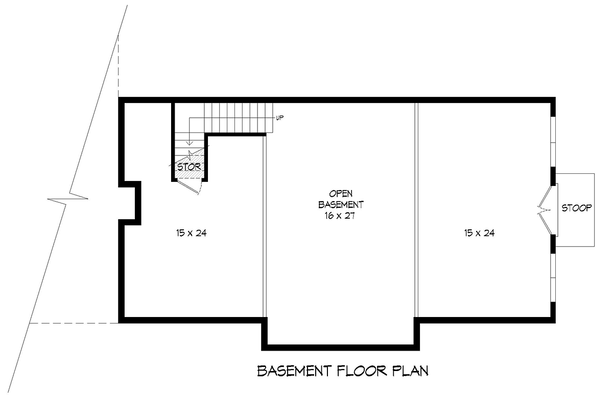 House Plan 81792 Lower Level
