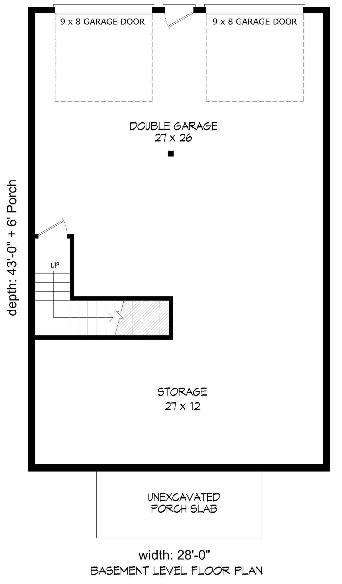 House Plan 81796 Lower Level