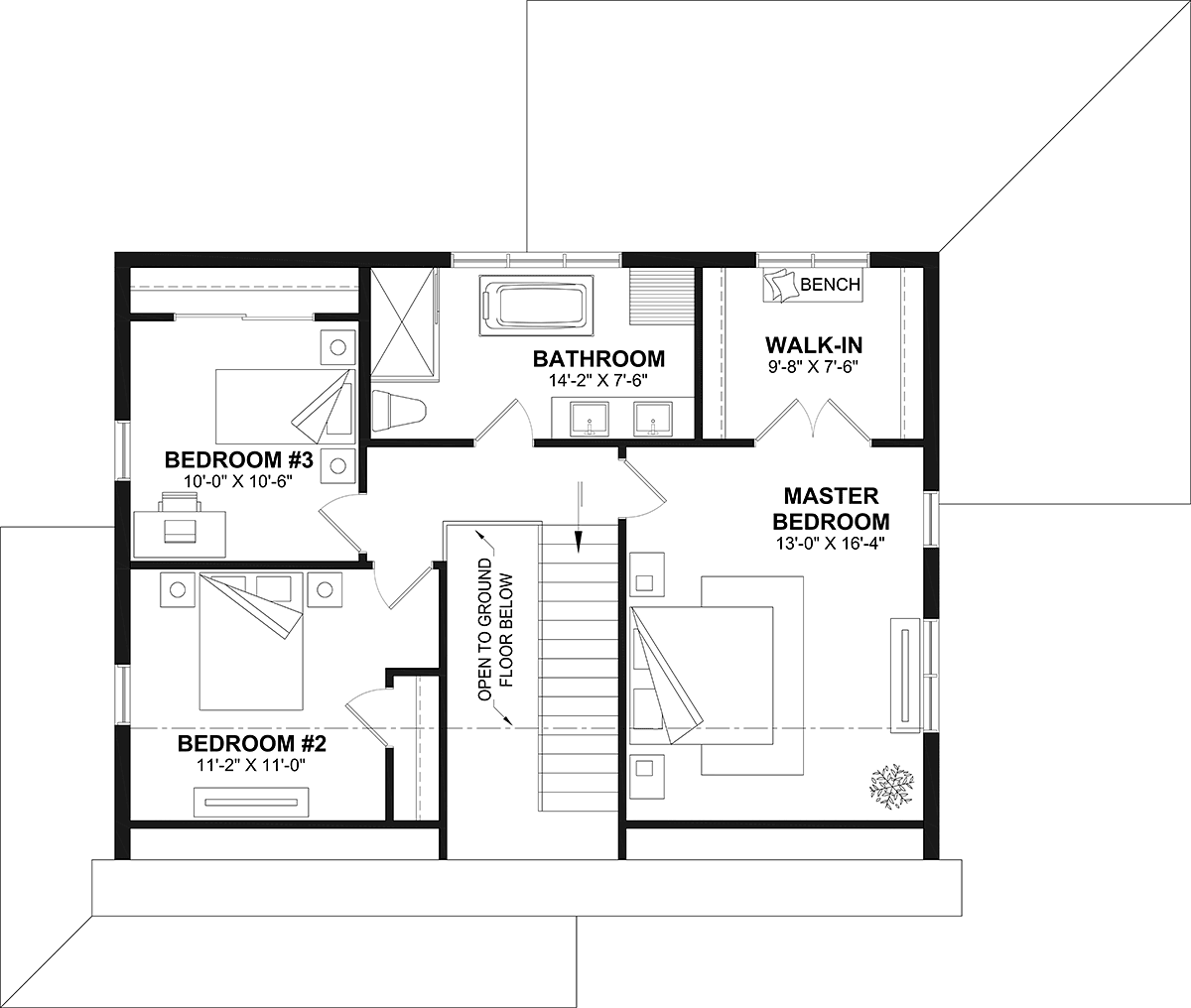 House Plan 81820 Level Two