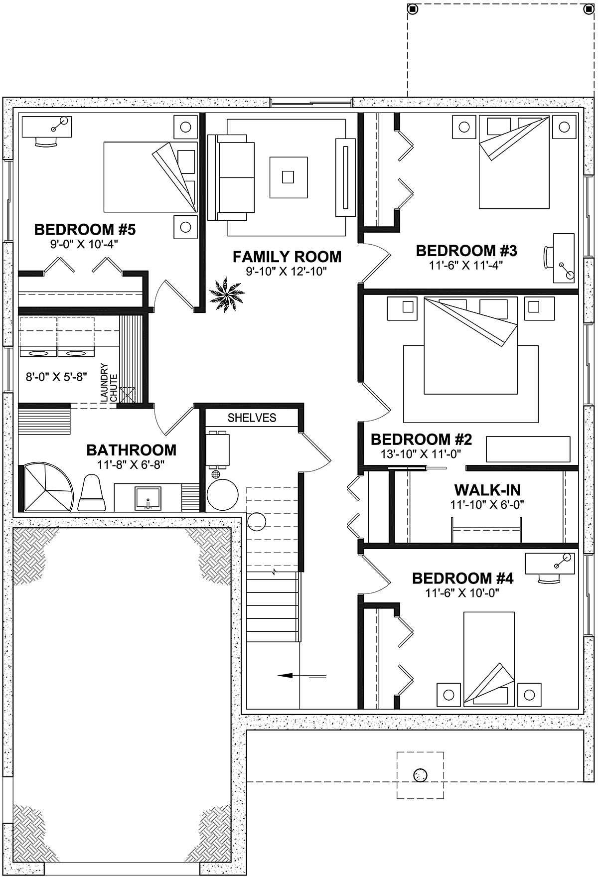 House Plan 81826 Lower Level