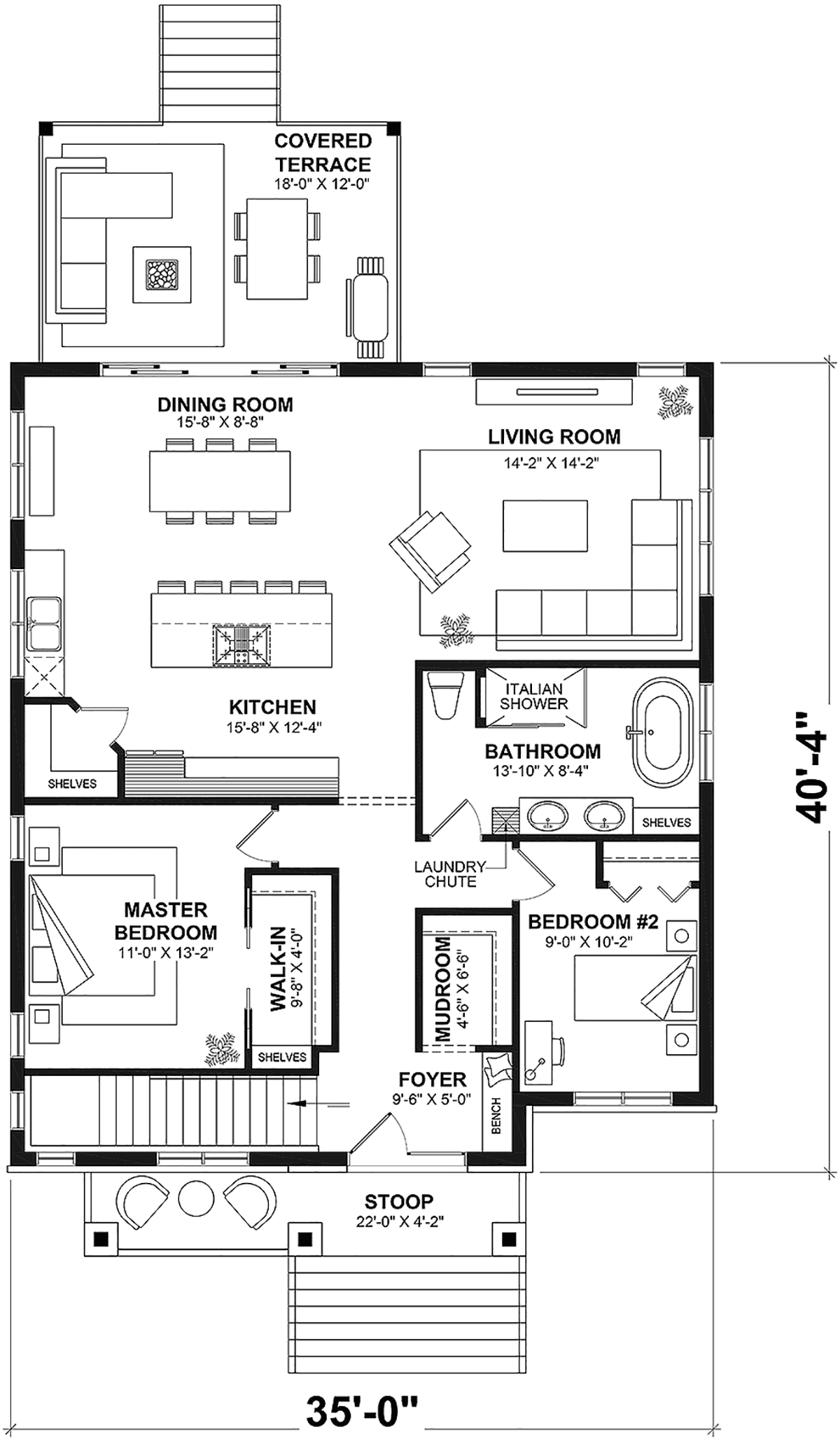 House Plan 81837 Level One