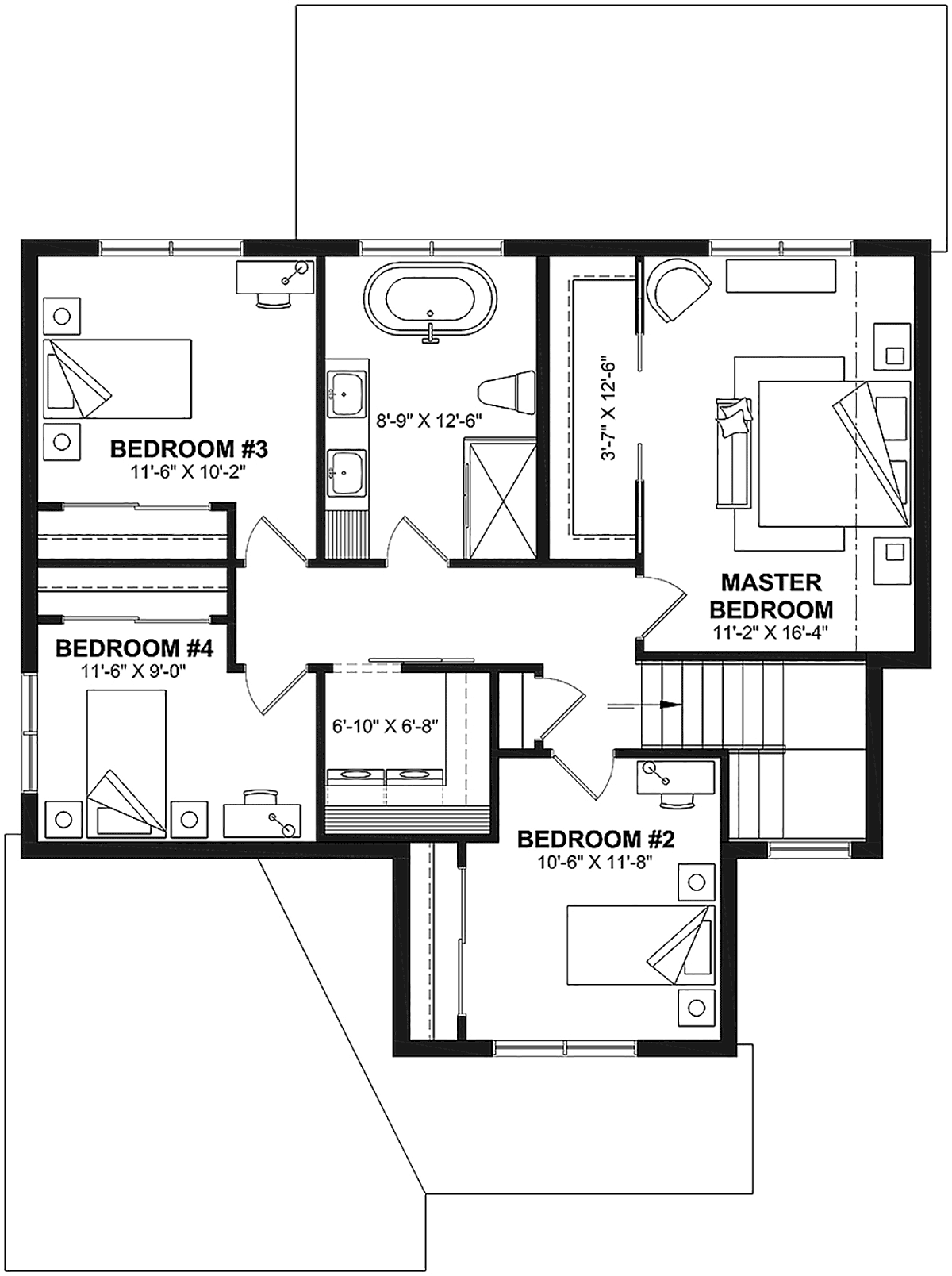 House Plan 81838 Level Two
