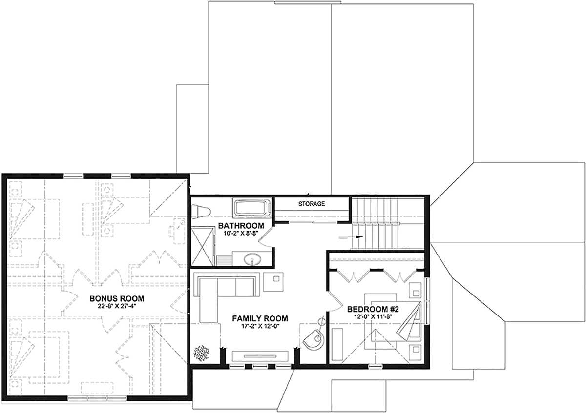 House Plan 81839 Level Two