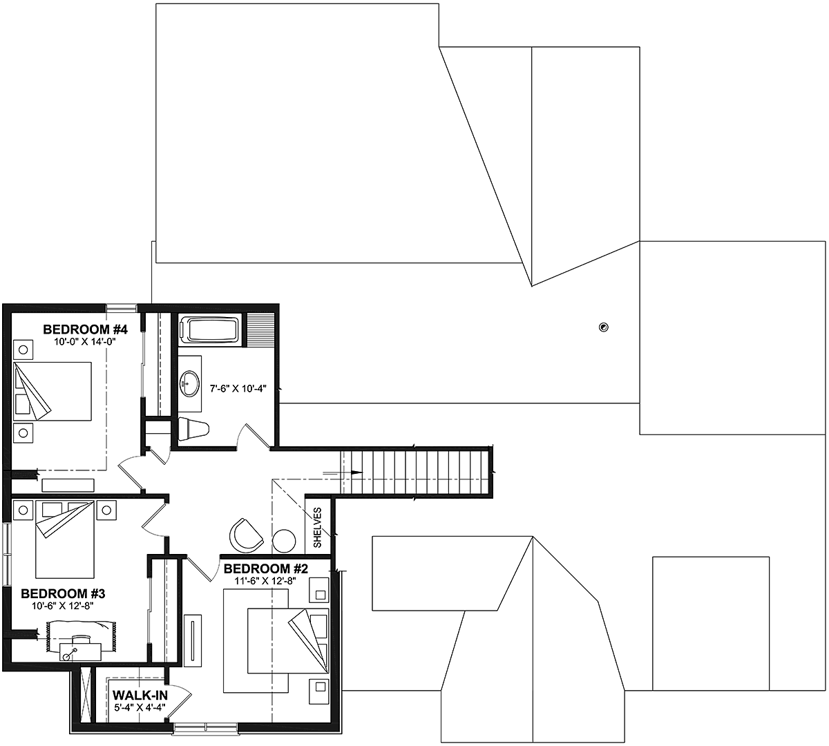 House Plan 81840 Level Two
